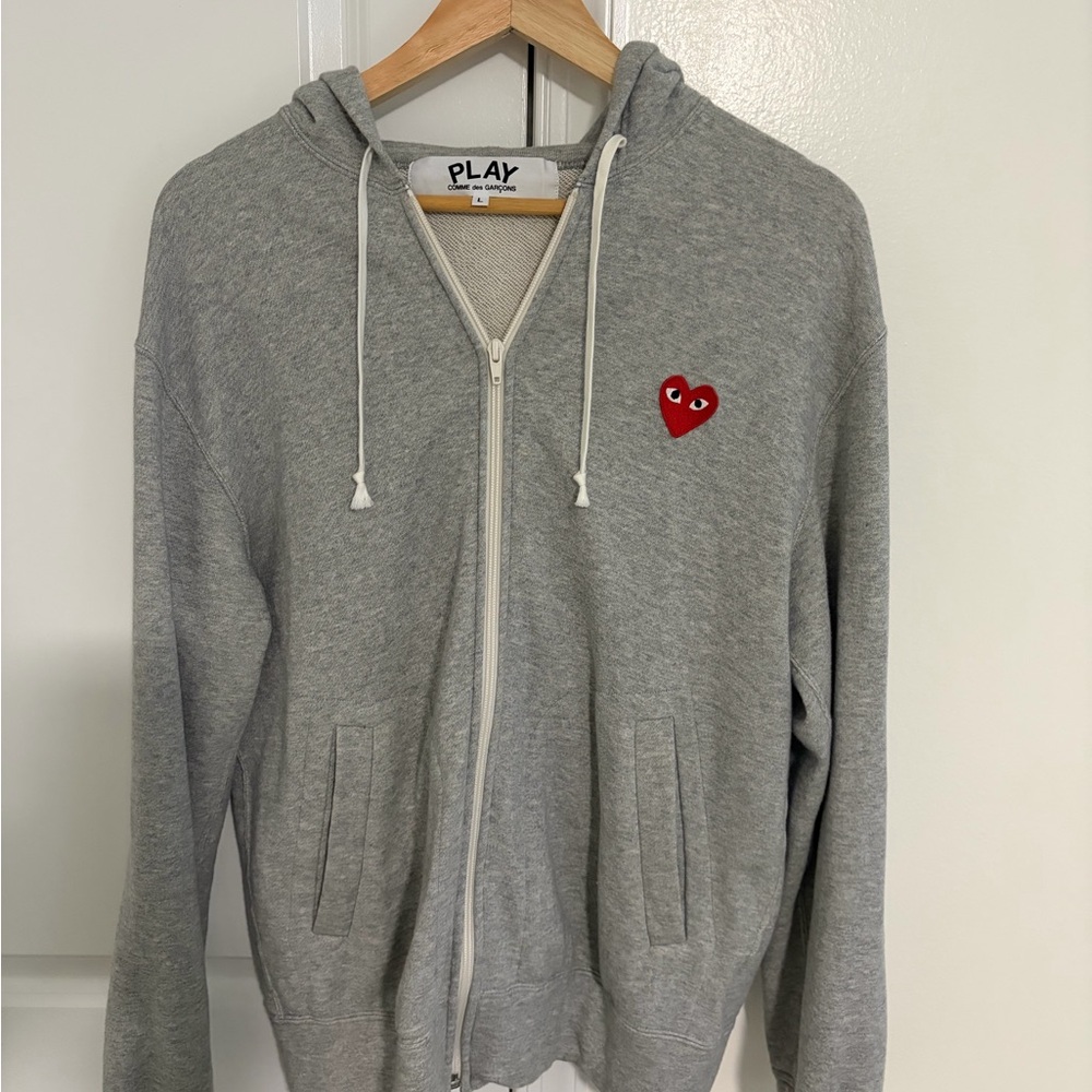 Comme des Garcons Play Gray Hoodie